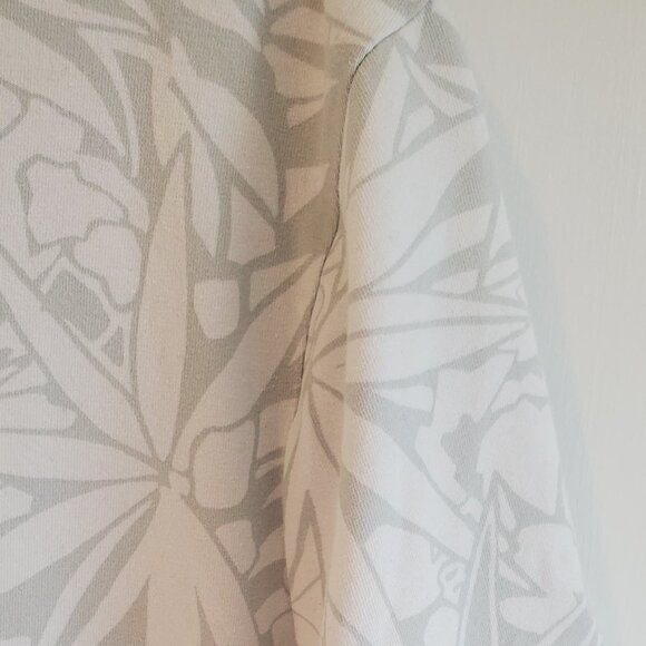 Express Graphic Botanical Print Tee White Gray Men’s L Tall - Picture 4 of 5